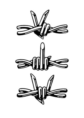 Barbed Wire Hand Gestures