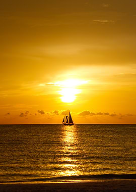 Sailboat at Sunset