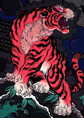 Red Tiger Illustration