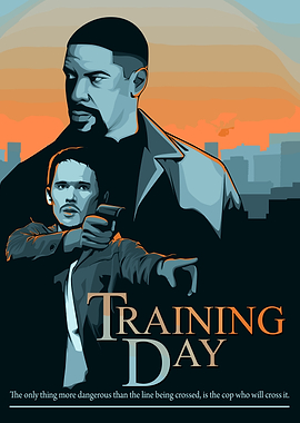 Training Day Movie Poster Illustration