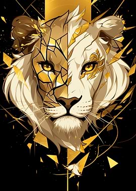 Golden Lion Portrait