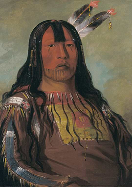 Native American Portrait Painting
