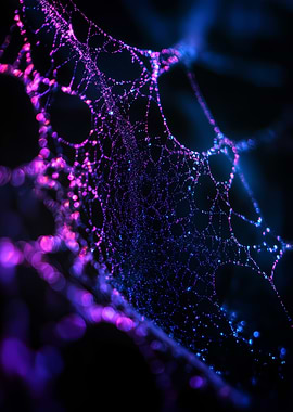 Neon Spiderweb