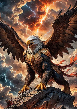 Majestic Eagle Griffin Rocky Peak