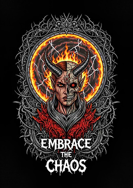 Embrace the Chaos: Devilish Portrait
