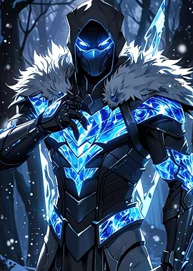 Winter Warrior Snowy Forest