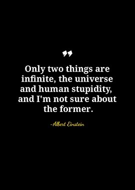 Einstein Quote: Universe and Stupidity