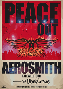 Aerosmith Peace Out Farewell Tour Poster