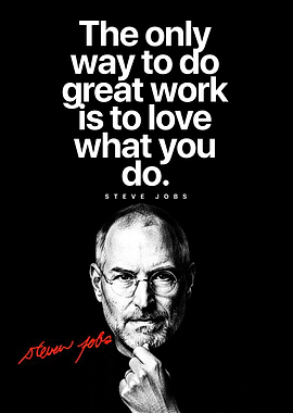 Steve Jobs Quote Poster – Inspirational Wall Art for Dreamers & Innovators