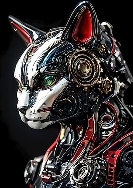 Future Cybernetic Cat Robot