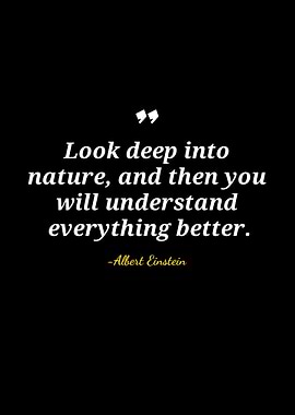 Albert Einstein Nature Quote
