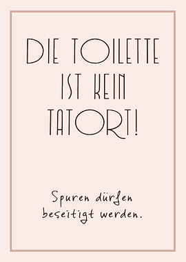 Funny Toilet Sign in German