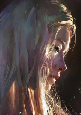 Portrait of a Woman with Blonde Hair