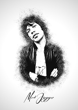 Mick Jagger Portrait