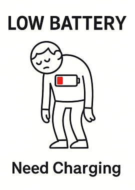 Low Battery Need Charging Illustration