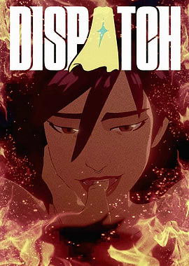 Dispatch Anime Character Portrait with Fire