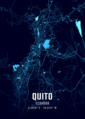 Quito Midnight City Map