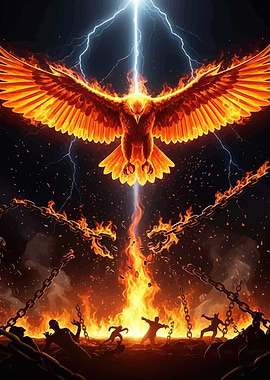 Fiery Phoenix Rising