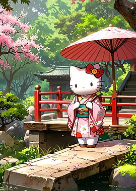 Hello Kitty Japanese Garden