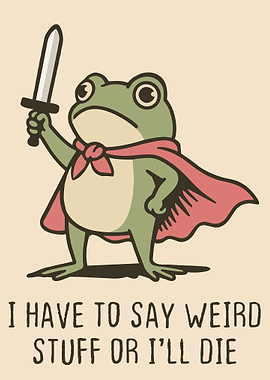 Heroic Frog with Sword and Cape