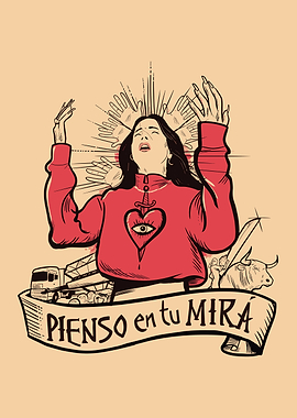 Pienso en tu Mira Illustration
