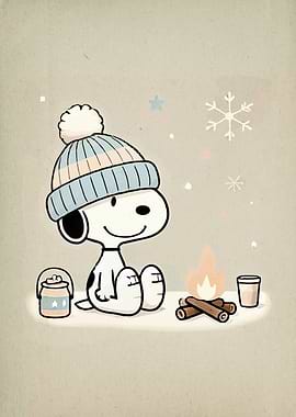 Snoopy Winter Campfire