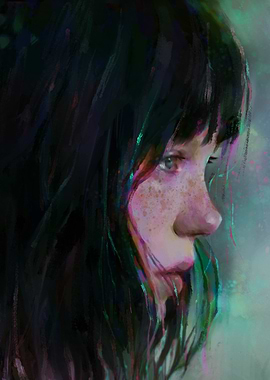 Portrait of a Girl with Freckles