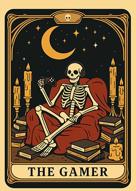The Gamer Tarot Card Illustration