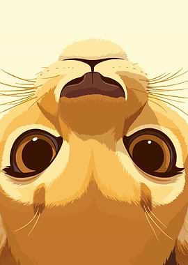 Upside-Down Cat Portrait