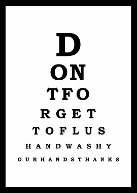 WC Poster - Don't forget - Snel in huis - Toilet Poster