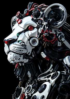 Mechanical Lion Head Profile