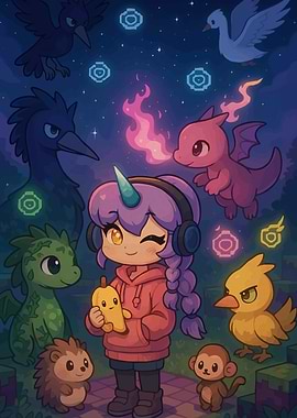 Unicorn Girl Fantasy Creatures