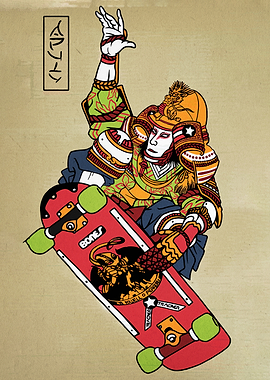 Samurai Skateboarder