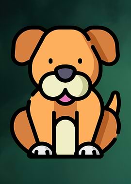 Cartoon Dog Illustration
