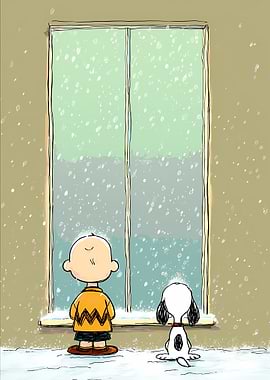 Charlie Brown and Snoopy Snow Day