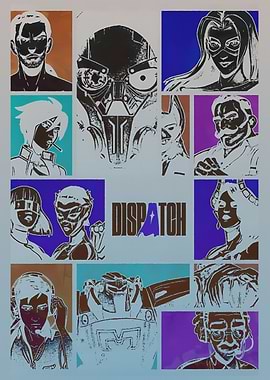 Dispatch Character Collage