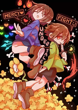 Undertale: Frisk and Chara Illustration