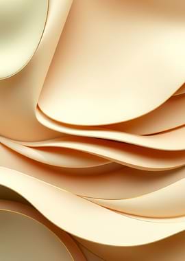 Abstract Beige Fabric Waves