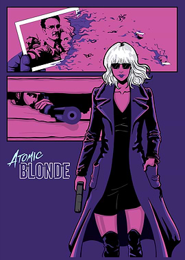 Atomic Blonde Retro Vintage