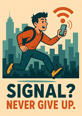 Signal Never Give Up Poster