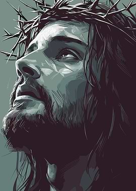 Jesus Christ with Crown of Thorns