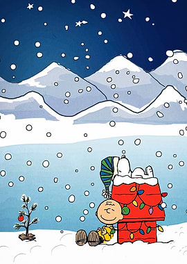 Peanuts Christmas Scene