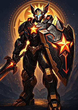 Armored Warrior Star Emblem