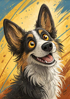 Happy Dog Portrait