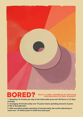 Bored? Toilet Paper Entertainment Poster