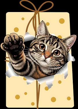 Cat in a Gift Box