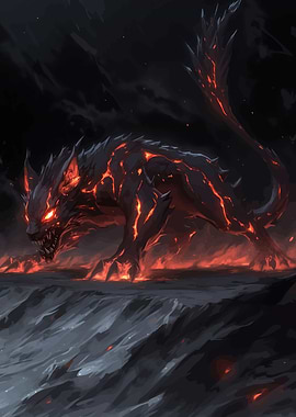 Lava Wolf Creature