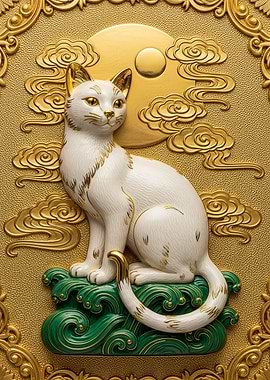 Elegant White Cat