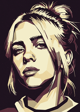 Billie Eilish Portrait Art
