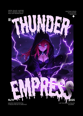 Thunder Empress Anime Style Graphic